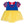 Princess Bow Twirl Romper- Royal Blue & Yellow