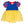 Princess Bow Twirl Romper- Royal Blue & Yellow