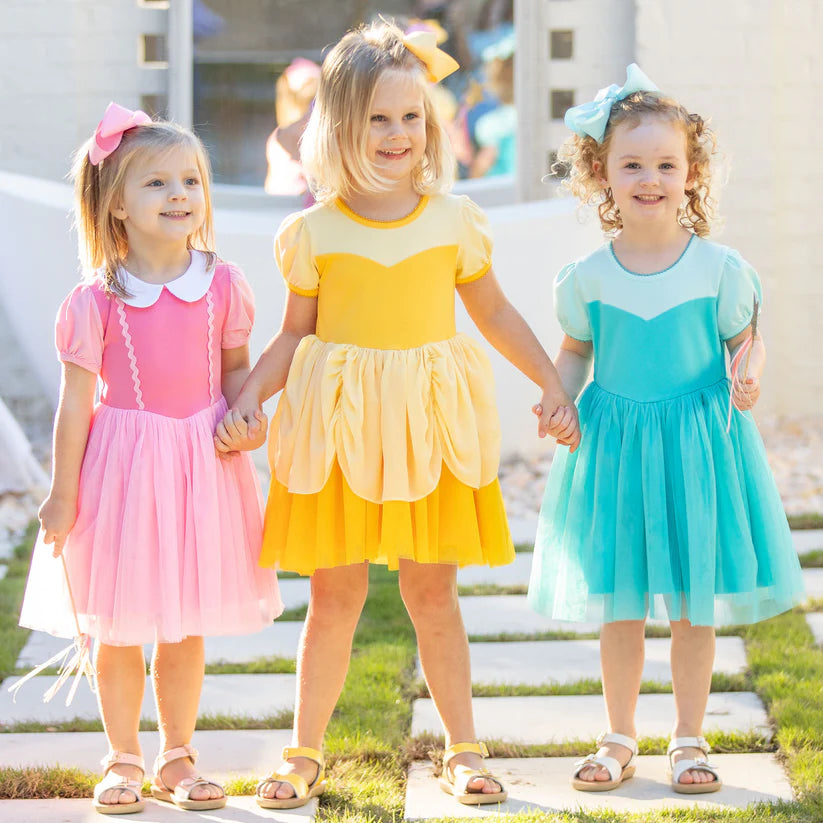 aqua princess dress Aqua Mist Feather-Structured Sequin Layered Princess Ball Gown, 6-7Y