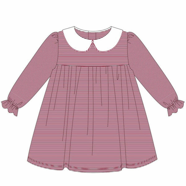 Lottie Dress - Red Stripe