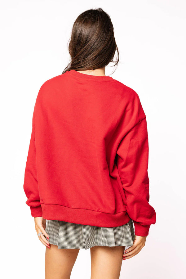 Licensed ULL Metallic Word W/ Icons Sweatshirt-(Women's)