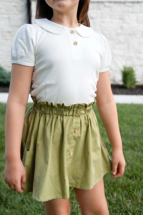 Elle Polo- Cream