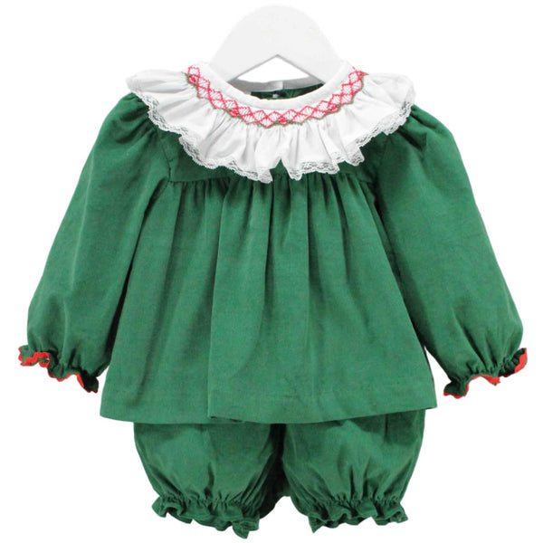Green & White Claire Bloomer Set