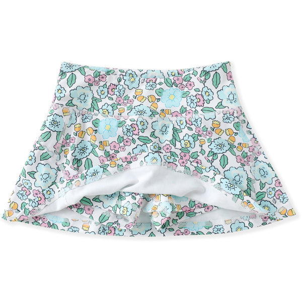 Aqua Bloom Tennis Skort