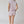Half Zip Cropped Shorts Set- Lilac