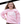 Lulu Mac Sweatshirt- Light Pink/White