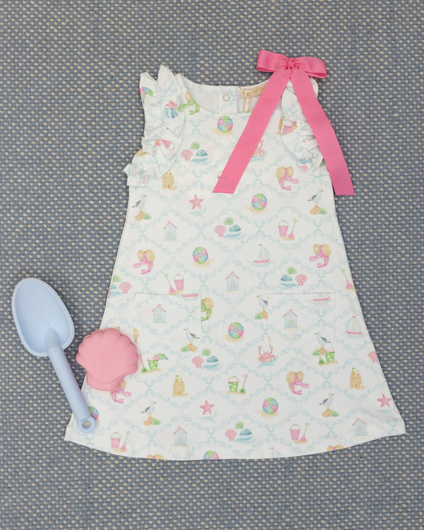 By The Sea Ruffle Dress