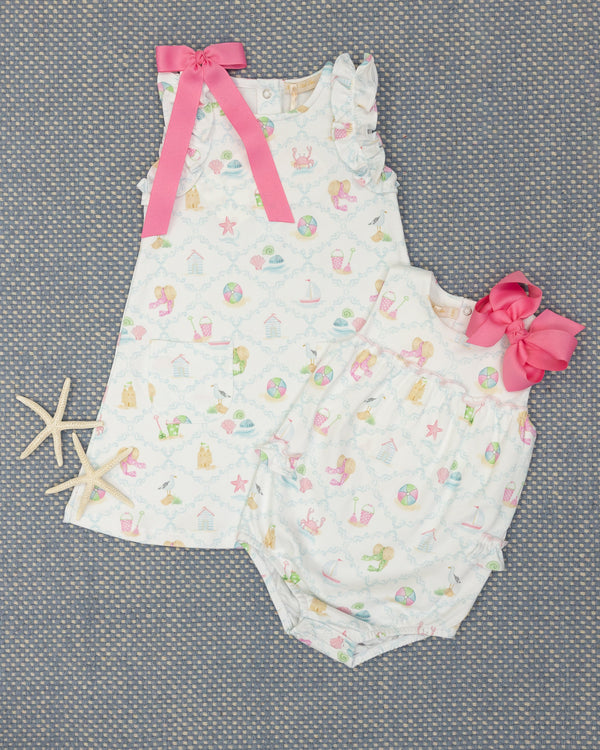 By The Sea Ruffle Dress