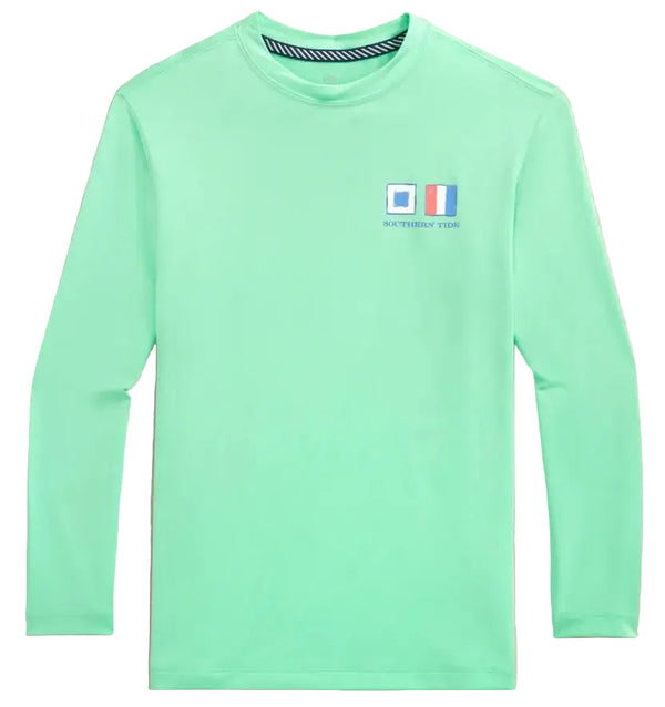 Youth Nautical Flags Performance Tee- Gulf Shores