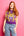 Purple Gold Plaid LSU Tiger Sweater Vest- (Women's)
