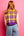 Purple Gold Plaid LSU Tiger Sweater Vest- (Women's)