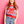Powder Red Plaid Ole Miss M Sweater Vest- (Women's)