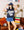 Navy & White Stripe 'Batter Up' Sweater Vest- (Women's)