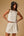 Kailee Terry Knit Tennis Skort Set- White Melange