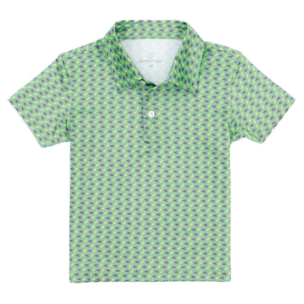 Inlet Polo- Mardi Craw Green