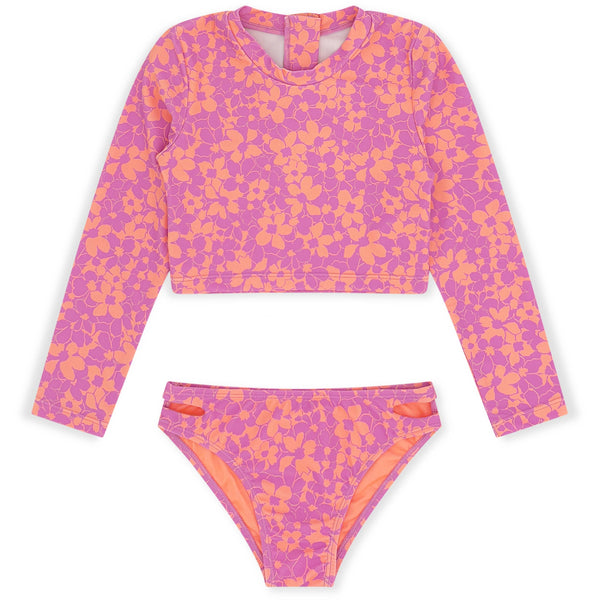 Waves 4 Days Rashguard Bikini- Flower Power