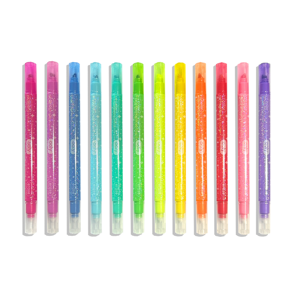 Make no Mistake! Glittery Erasable Markers- Set of 12
