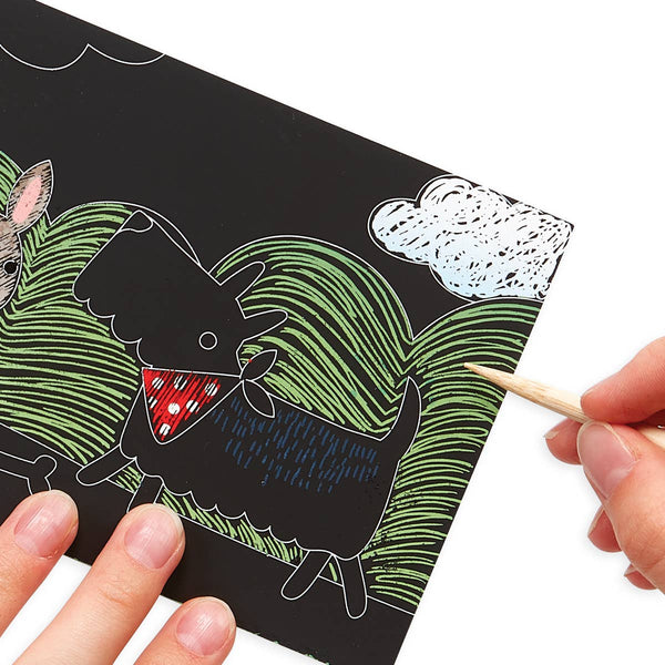 Scratch & Scribble Mini Scratch Art Kit- Playful Pups