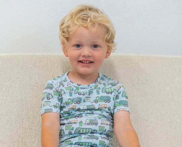 Garbage Trucks Recycle S/S Pajama Set