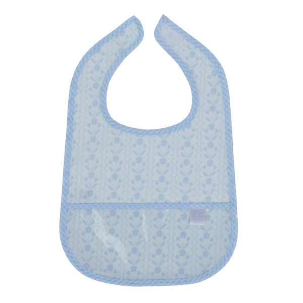 Bluebell Floral Wipe It Bib