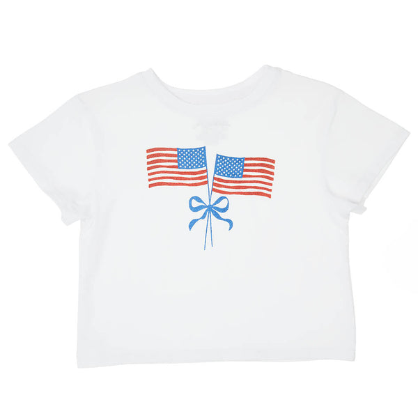 Glitter American Flag Boxy T