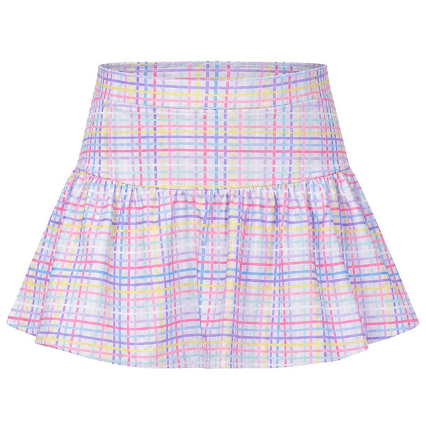 Bright Stripes Gathered Skort