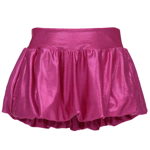 Hot Pink Shimmer Bubble Skort