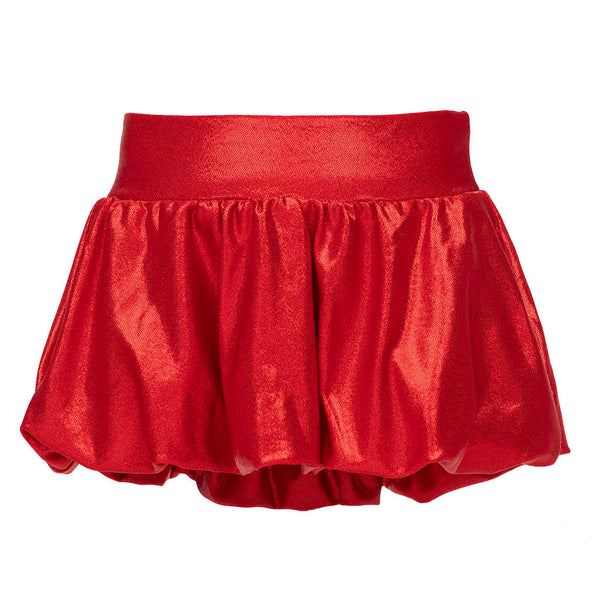 Red Shimmer Bubble Skort