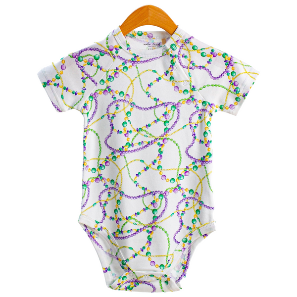 Just Here For The Beads Organic Cotton Onesie