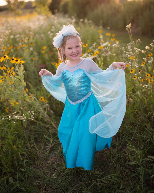 Ice Queen Dress W/ Cape