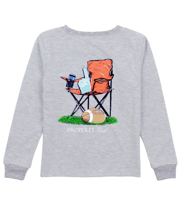 Sidelines LS- Light Heather Grey