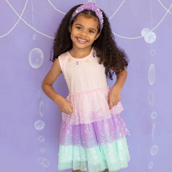 Mermaid Pearl Tank Tutu Dress
