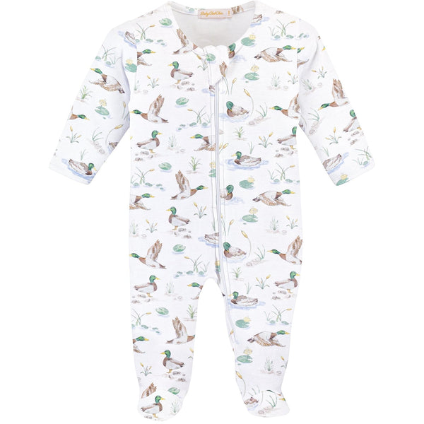Mallard Ducks Zipped Footie
