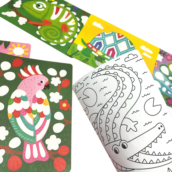 Foil-tastic Foil Art & Coloring Set- Awesome Animals