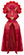 Triceratops Hooded Cape- Red