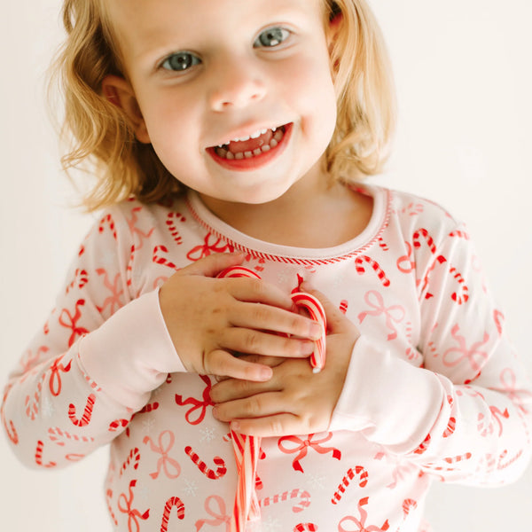 Candy Cane Lane Pajamas- Red