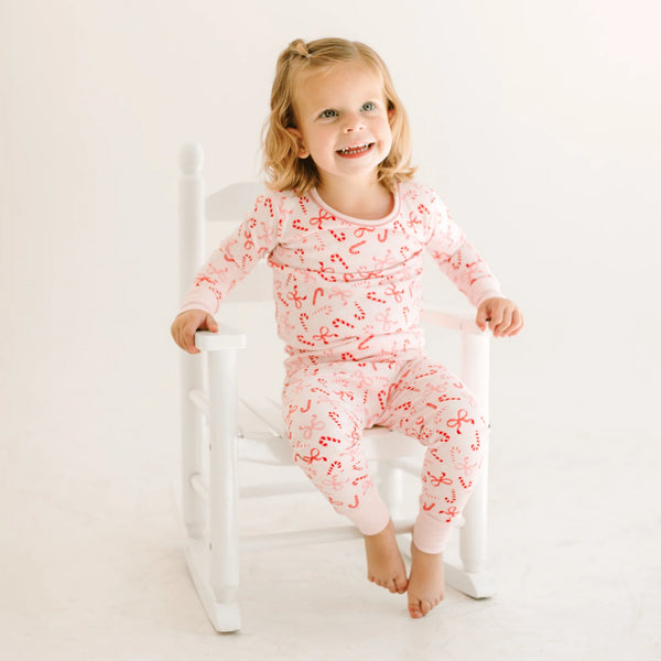 Candy Cane Lane Pajamas- Red