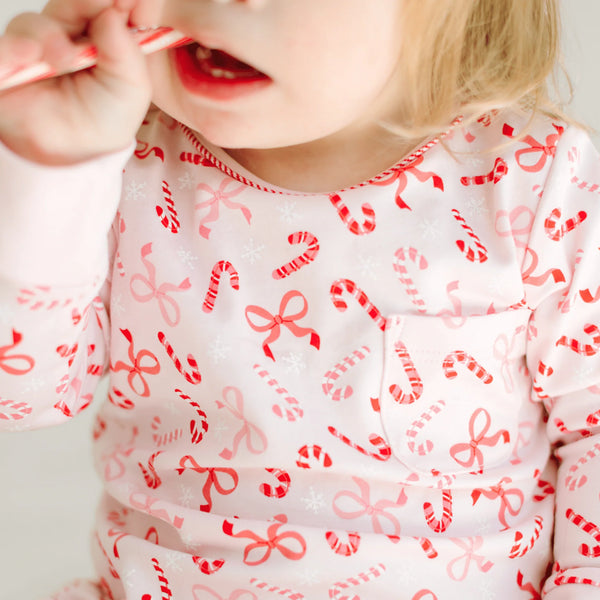 Candy Cane Lane L/S Nightdress- Red