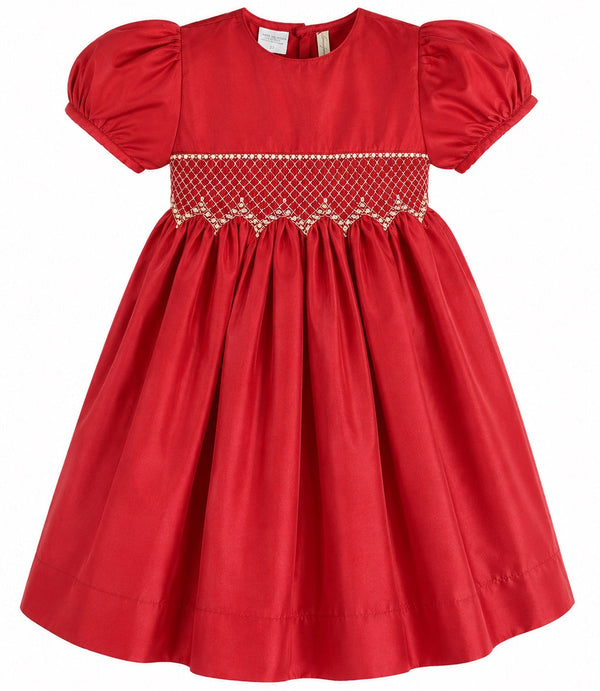 Elegant Taffeta Dress- Red