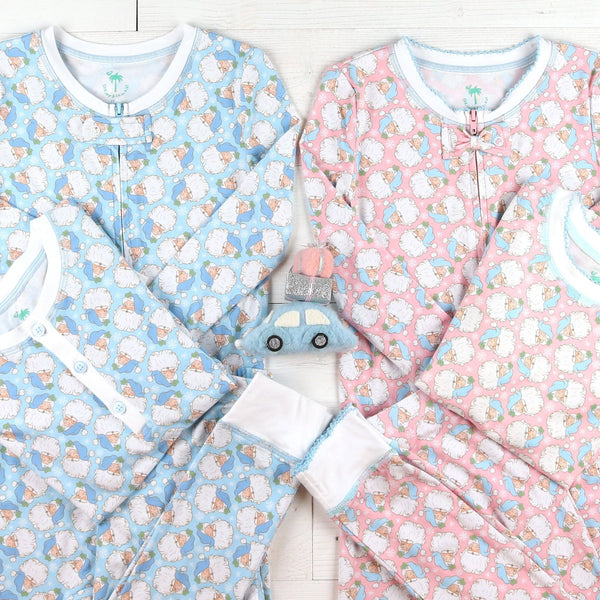 Holly Jolly Pink Bamboo Onesie