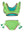 Neon Honeydew Crochet Butterfly Tankini 2-Piece Swimsuit