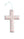 Ceramic Cross- Pink Plaid