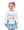 Gathered Skort- Light Blue Shimmer