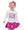 Slick Metallic Gathered Skort- Hot Pink