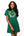 Dark Green Christmas Necklace Tee Dress