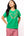 Bright Green Christmas Necklace Tee- (Women's)