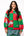 Green & Red Checkered Christmas Icon Sweatshirt- (Women's)