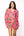 Pink & Red Stripe Christmas Icon Collar Dress- (Women's)