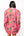 Pink & Red Stripe Christmas Icon Collar Dress- (Women's)