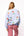 Powder Blue Christmas Snow Globe Sweatshirt- (Women's)